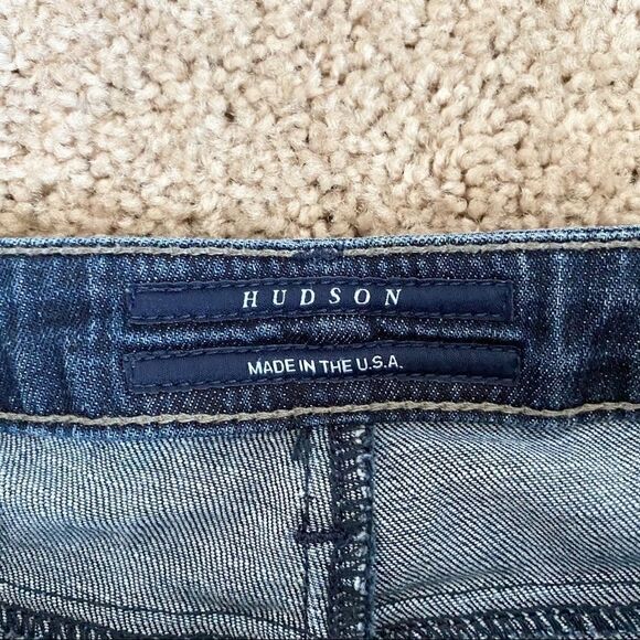 HUDSON Medium Wash Carly Low Rise Straight Leg Denim Blue Jeans 26 - Picture 6 of 8